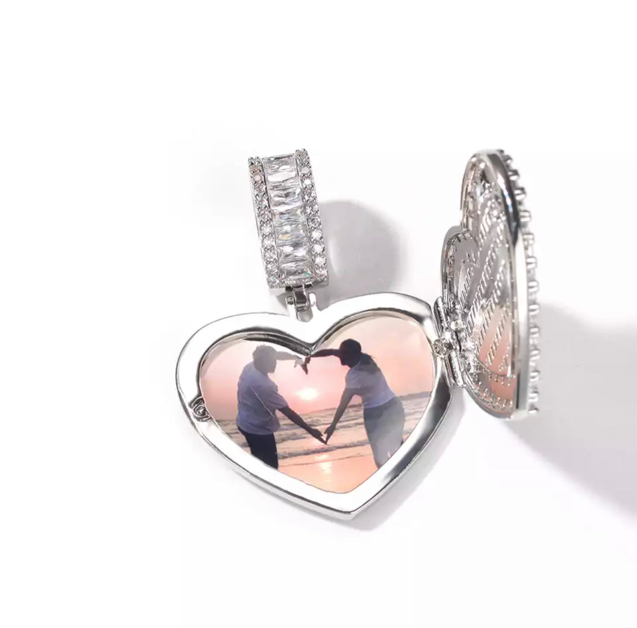 Icy Heart Picture Pendant