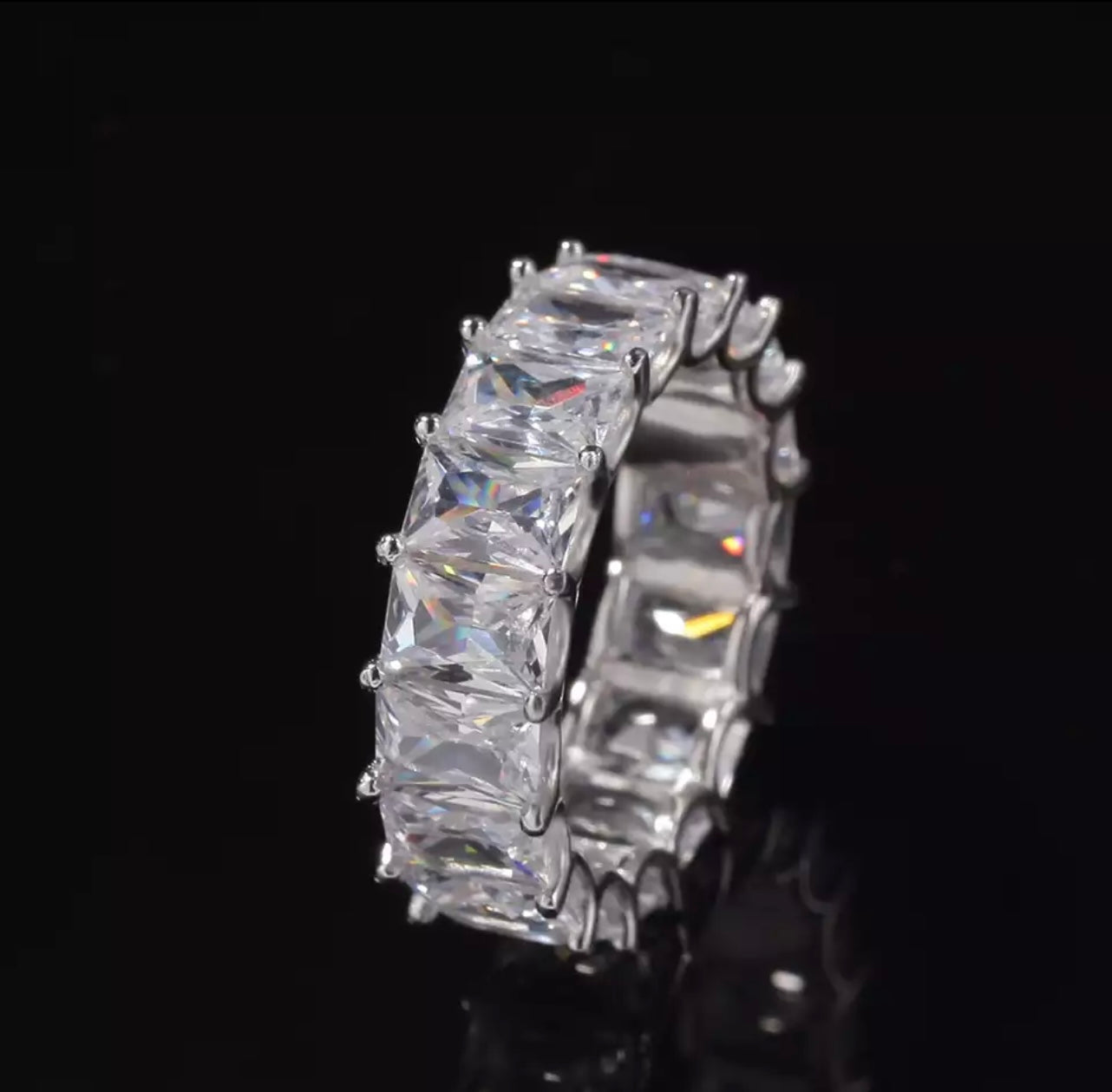 Square diamond ring