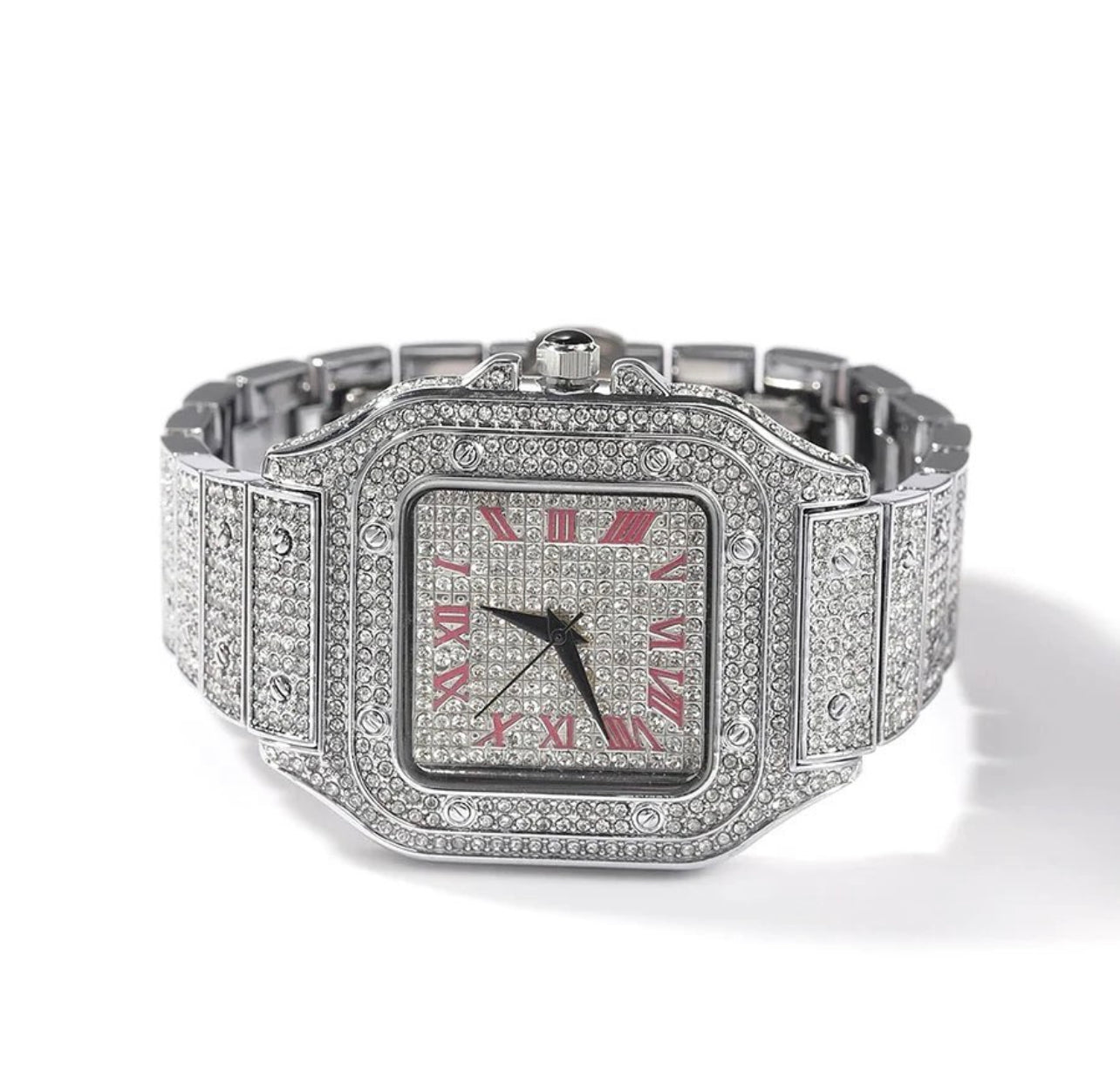 Iced Out Square Watch